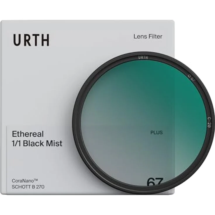 Urth 49mm Ethereal 1 Black Mist Filter Plus+, Objektivfilter zur kontrollierten Lichtstreuung, Schwarz – Bild 1