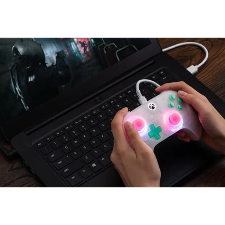 8bitdo Ultimate Mini Wired Xbox Pad Clear White, Gaming Controller für Xbox Series S, ergonomisch, kabelgebunden – Bild 8
