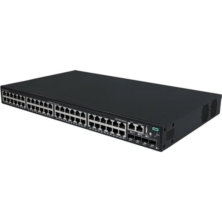 Hewlett Packard Enterprise HPE Networking Comware 2150, 48-Port Switch mit PoE+ (770W), 4x 1G/10G SFP+ Uplink, L3 managed, Rack montierbar