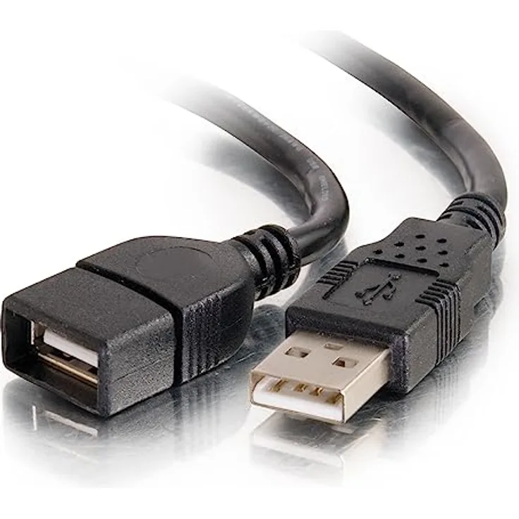 C2G USB langes Verlängerungskabel, USB Kabel, USB A auf A Kabel, schwarz, 9,84 Fuß (3 Meter), Kabel zu Go 52108