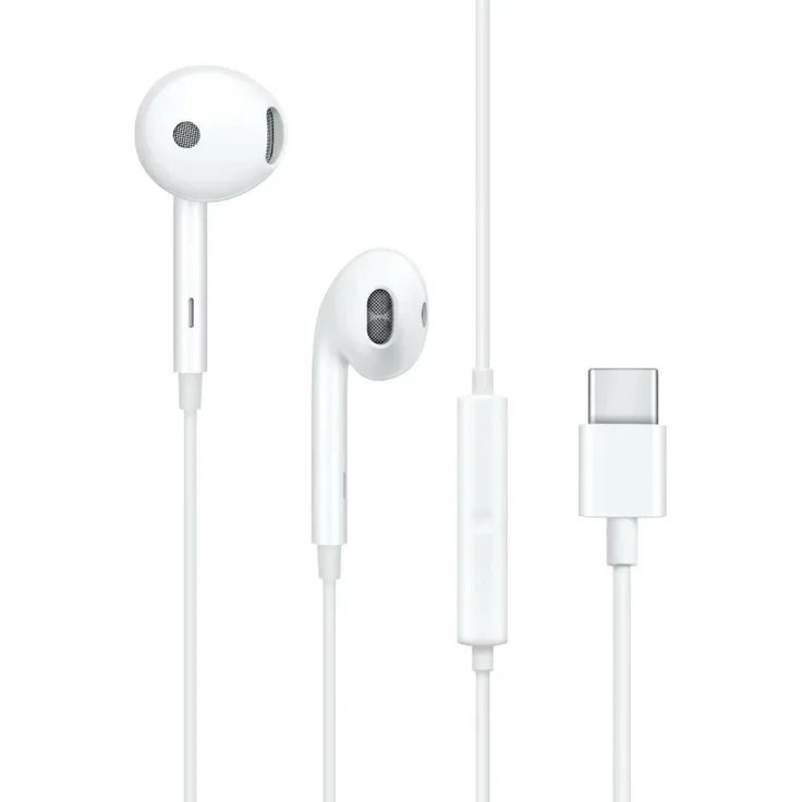 OPPO MH135-3 In-Ear-Kopfhörer in Weiß mit USB-C-Ausgang und Mikrofon