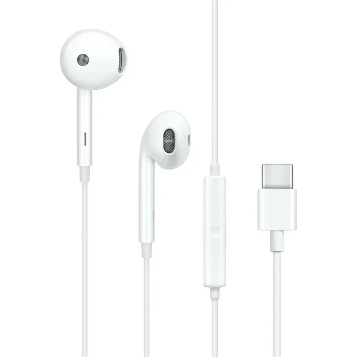 OPPO MH135-3 In-Ear-Kopfhörer in Weiß mit USB-C-Ausgang und Mikrofon
