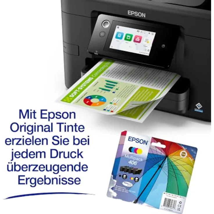 EPSON WorkForce Pro WF-4920, 4 in 1 Farb-Tintenstrahl-Multifunktionsdrucker mit Duplex-Druck, 4,3 Zoll Farb-Touchscreen und mobilem Print, schwarz – Bild 6