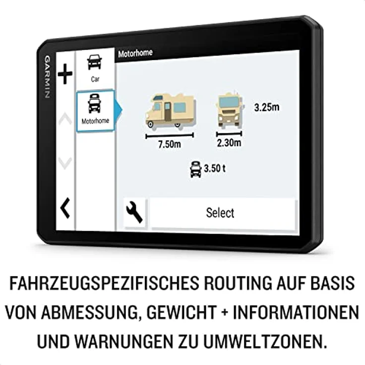 Garmin CamperCam 795 EU MT-D, 7 Zoll GPS-Navigationsgerät mit integrierter DashCam, fahrzeugspezifischer Routenführung und Europakarten – Bild 3