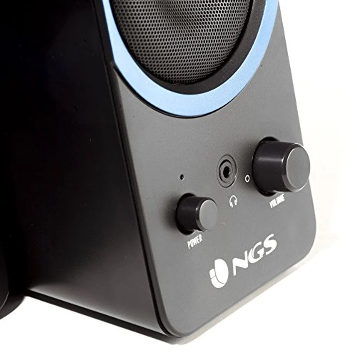 NGS gsx-200 20 W Schwarz Lautsprecher  Lautsprecher (schwarz, Flur, Tischplatte-Bücherregal, PC, Zentrum, verkabelt, 3,5 mm) – Bild 5