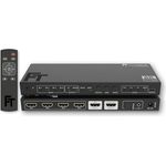 FeinTech SW411 HDMI 2.1 Switch, 4 In 1 Out mit Audio Extractor, unterstützt 4K 120Hz & 8K, optimiert für Soundsysteme