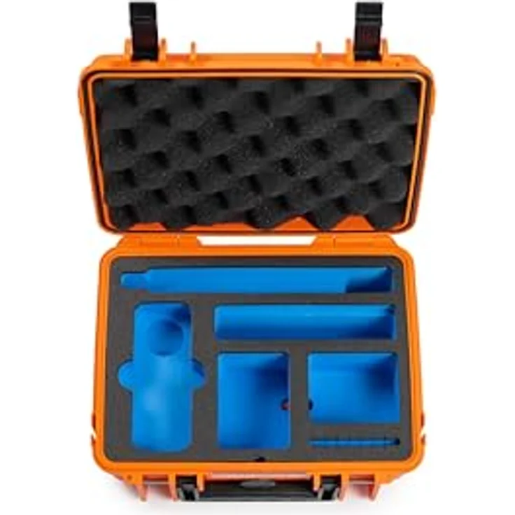 B&W International Schutzkoffer 1000 (PP.41) für Insta360 X5 – Orange – wasserdicht und staubdicht (IP67), stoßfest mit passgenauem Inlay – Bild 5
