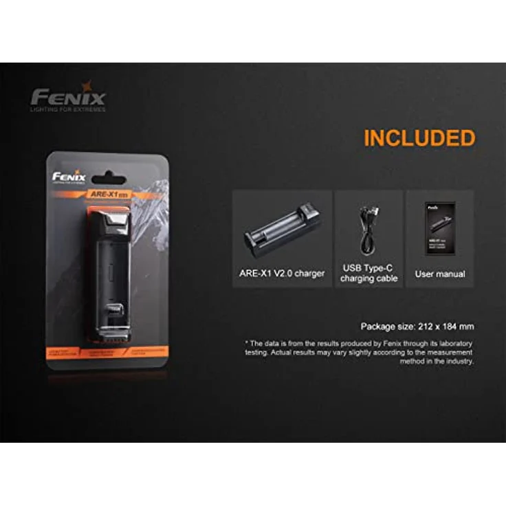 Fenix Are-X1 v2.0 Lithium-Ionen-Ladegerät für 18650, 21700 und 26650 Akkus – Bild 5