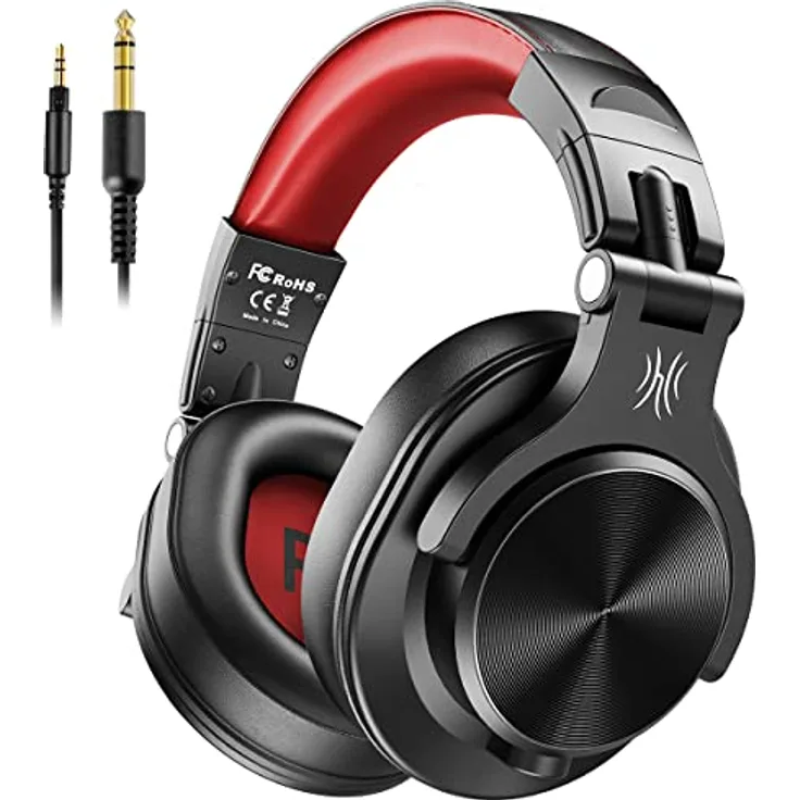 OneOdio A71 Kopfhörer Over Ear, Professioneller DJ Kopfhörer mit Share Port für E-Drum, HiFi Klangqualität, 2-3m Kabel, Ergonomisches Design