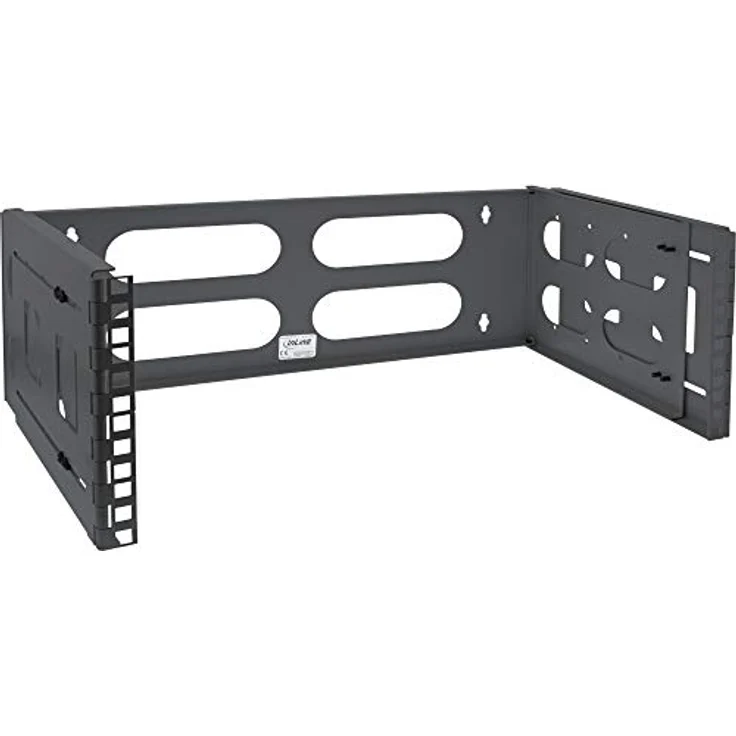 InLine 19'' Rack zur Wandmontage, 4HE, 24-40cm Tiefe, Schwarz – Bild 2