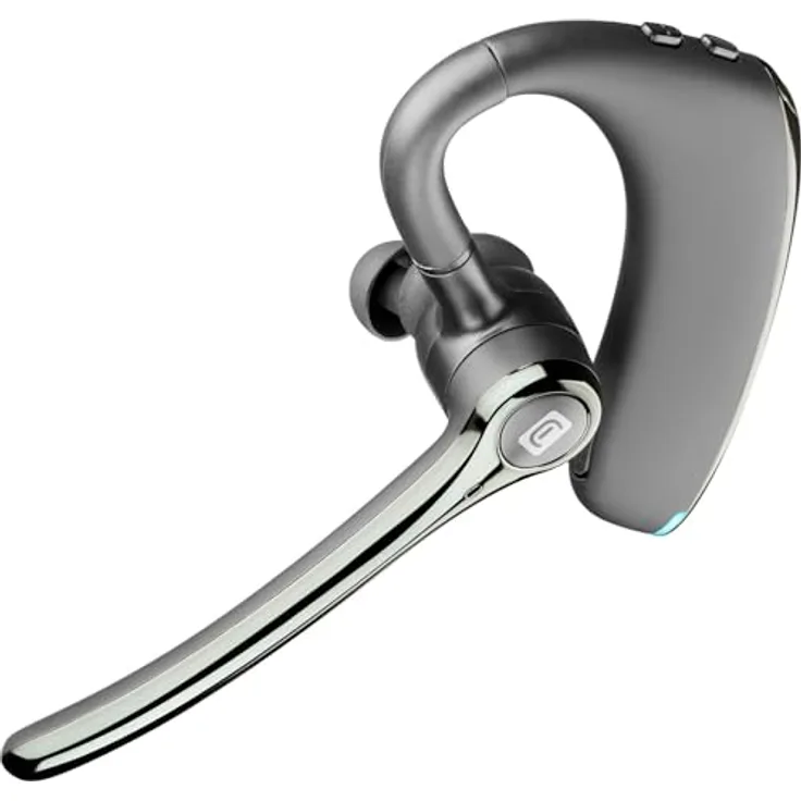 Cellularline Fluent, Bluetooth-Mono-Headset mit ANC, 25 Stunden Akkulaufzeit, kabellos, schwarz