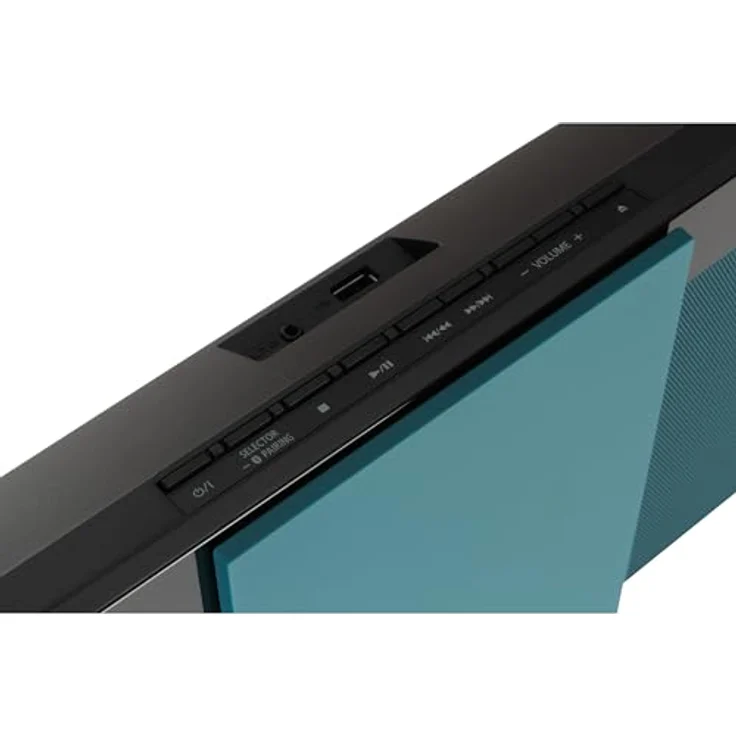 Panasonic SC-HC304EG-G Design-Stereo mit Digital DAB+ (Bluetooth, UKW, , CD, Micro- mit 20 Watt RMS) petrol – Bild 6