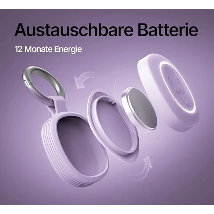 Hama Schlüsselfinder 4er Set, Bluetooth Item Finder für Apple "Wo ist"-App, Weiß – Bild 8