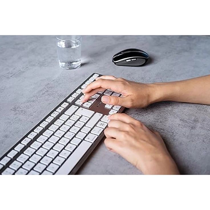 CHERRY TAS KW 9100 SLIM FOR MAC Wireless US-Layout silver/w (US, Kabellos), Tastatur, Silber - CHERRY Wireless Tastatur mit US-Layout in Silber – Bild 3