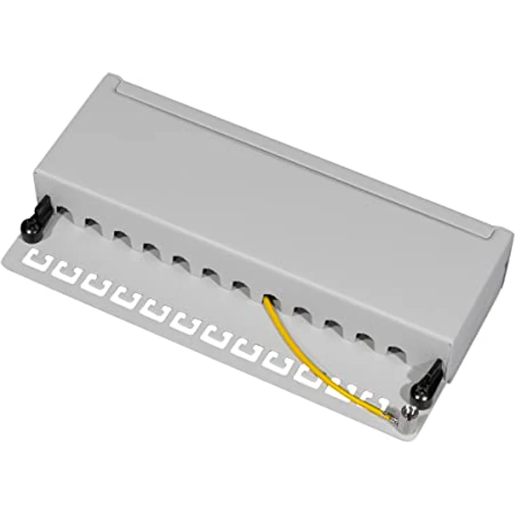 LogiLink NP0019, 12 Port Patch-Panel CAT 6a für 10 Gigabit Ethernet, Wand- oder Tischmontage – Bild 4