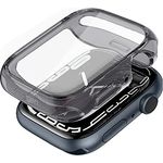 Spigen Ultra Hybrid Hülle Kompatibel mit Apple Watch Serie 9/8/7 45mm - Space Crystal, Stoßdämpfender Stoßfänger und klare Bildschirmabdeckung