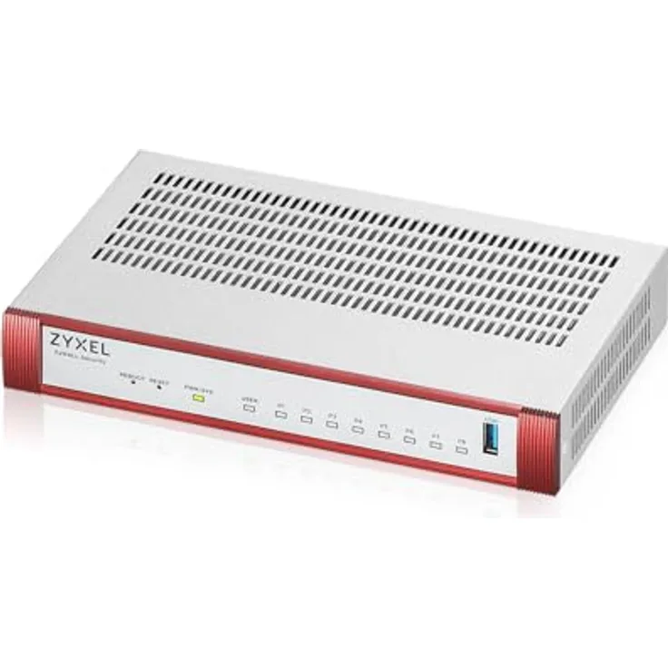 ZYXEL USG FLEX100 H Series, 8 Gigabit User-definable Ports, 1*USB Router in Flexible Gestaltung, schwarz