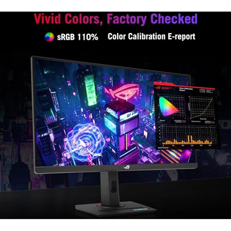 ASUS ROG Strix XG259QNS - 25 Zoll Esports Gaming Monitor - 380 Hz, 1ms GtG, FreeSync, AdaptiveSync, ELMB-Sync, DisplayHDR 400 - Fast-IPS, 16:9, 1920x1080, DisplayPort, HDMI, USB-Hub, ergonomisch – Bild 5