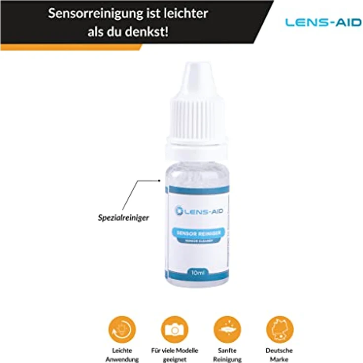 Lens-Aid Sensor Reinigung, Flüssigreiniger für Kamera-Sensoren (10ml Sensorreiniger) – Bild 3