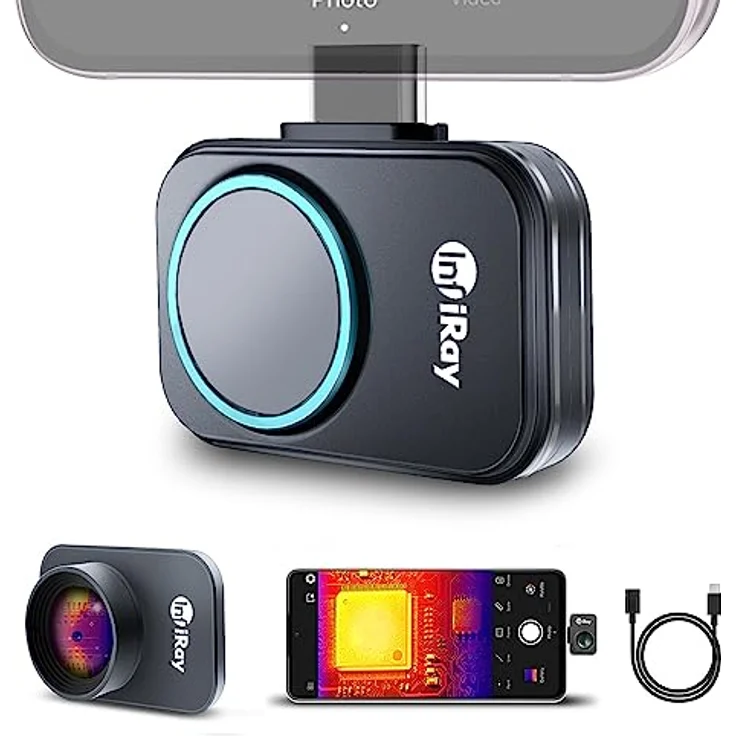 InfiRay P2 Pro Wärmebildkamera Android, 9g Vollmetallgehäuse, Messtemperaturbereich -20°C~550°C, 256X192 Auflösung, unterstützt Android 9.0 und höher – Bild 1