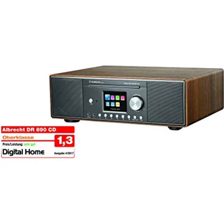 Albrecht DR890 DAB+-Internet-Radio, 27389.02, inkl. CD-Player, WLAN-Schnittstelle und Bluetooth für Musik-Streaming, Testsieger: Preis-Leistung sehr gut – Bild 3