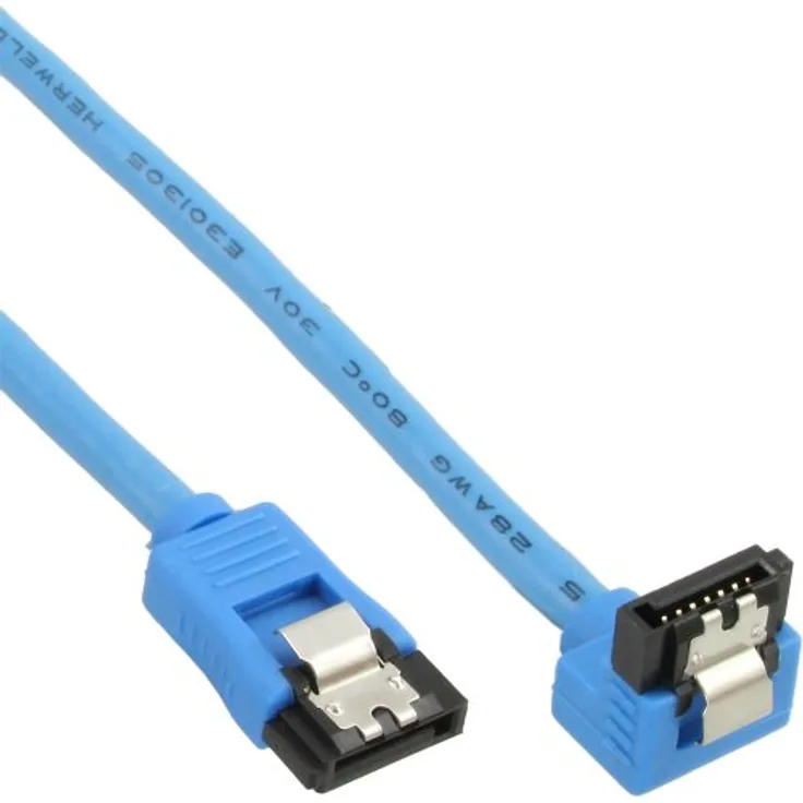 Kabel 27703F - Serial ATA 150/300/600 - Serial ATA, 7-polig - Serial ATA, 7-polig - 30 cm - gerundet - Blau