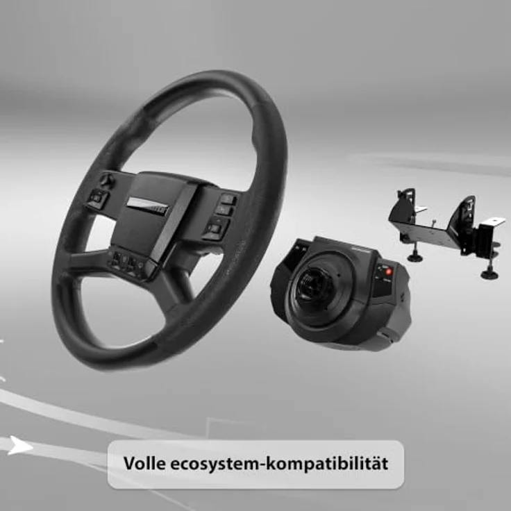 Thrustmaster SimTask Truck-40 Add-On Kit, Lkw-Lenkrad mit 40 cm Durchmesser und 22 Aktionstasten, ergonomische Halterung, kompatibel mit PS5/PS4 und Xbox Series/Xbox One – Bild 8