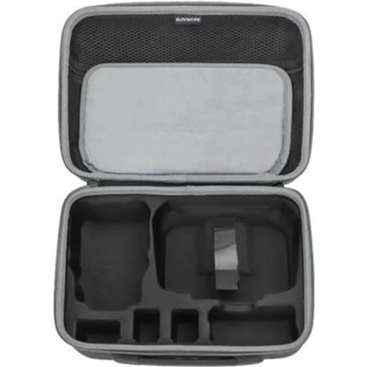 Sunnylife N4P-B698 Combo Bag für DJI Mini 4 Pro, Kameratasche mit gepolsterten Fächern für Drohne, Controller und 5 Batterien, schwarz
