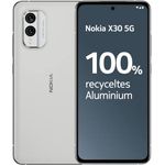 Nokia X30 5G 6,43" Smartphone mit AMOLED PureDisplay, FHD+, 6/128 GB, Gorilla Glass Victus, 3 Jahre Garantie, 50MP PureView OIS Kamera, ultraschnelles Laden mit 33W - Weiß 6 GB/128 GB