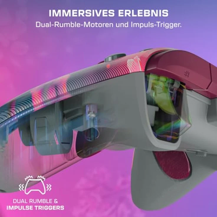 Turtle Beach REMATCH ADVANCED Wired Controller, Hall-Effekt-Hair-Trigger, zuweisbare Schnellauslösetasten, integrierte Audio-Bedienelemente, pink – Bild 5