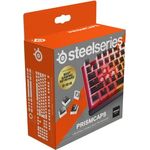 SteelSeries PrismCaps – Double-Shot-Tastenset mit „Pudding“-Optik – Kompatibilität mit allen gängigen mechanischen Tastaturen – MX-Stößel – Schwarz (Deutsches Tastaturlayout)