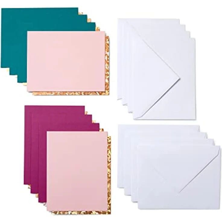 Cricut 2008858 Cutaway Cards, Papier Set für Cricut Joy, 8 Karten in Pink, Violett und Türkis mit Umschlägen und Einlegern – Bild 13