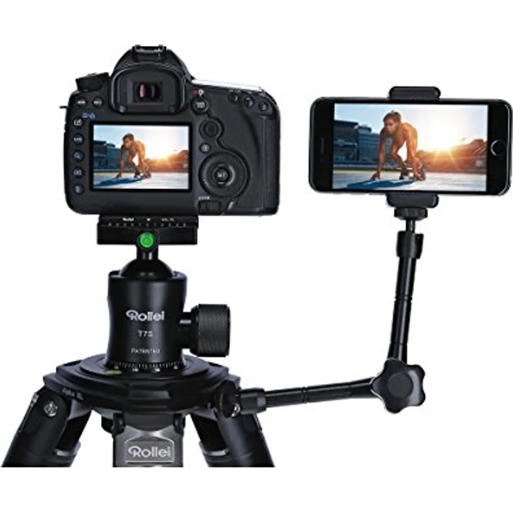 Rollei Gelenkstativ – EIN Flexibler Magic Arm-Gelenk Arm für die Befestigung von zusätzlichem Zubehör wie Ihr Smartphone I bis zu 1kg Traglast – Bild 6