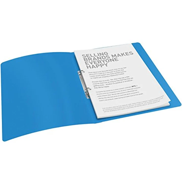 Esselte VIVIDA Ringbuch, transluzent, A4, 16 mm, blaue PP-Hülle mit Rückenschild im VIVIDA Design – Bild 2