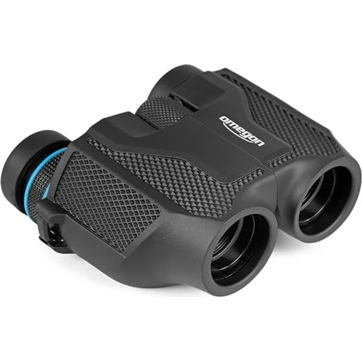 Omegon Curiosity 8x25 Fernglas, kompaktes Outdoor-Fernglas mit rutschfester Gummiarmierung und vollvergüteter Optik – Bild 4