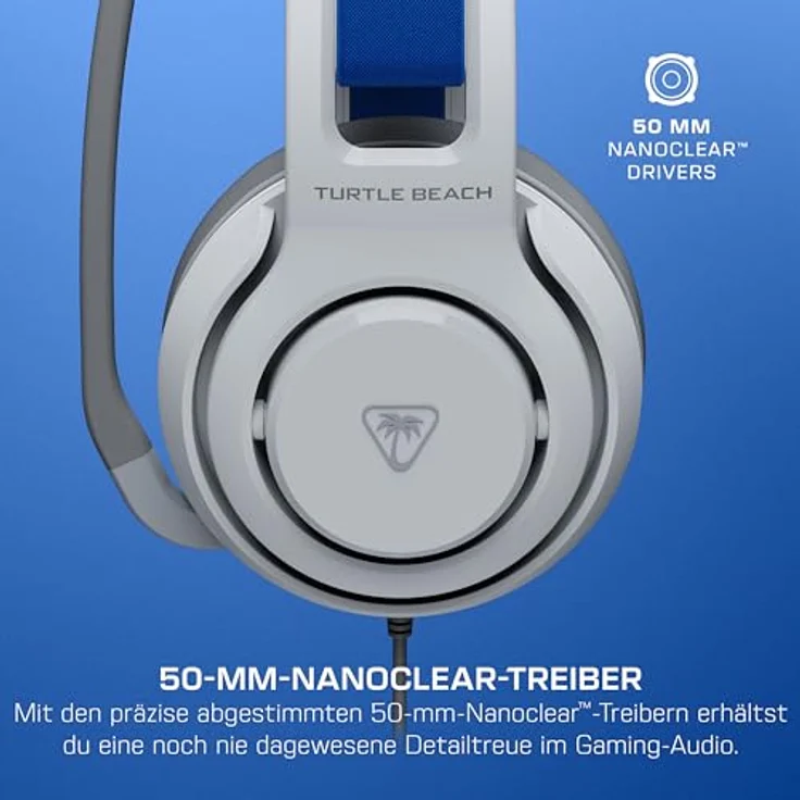Turtle Beach Atlas 200 Over Ear Kopfhörer, Kabelgebunden, 20 - 20000 Hz, Gaming, Weiß, Versandkostenfrei – Bild 3