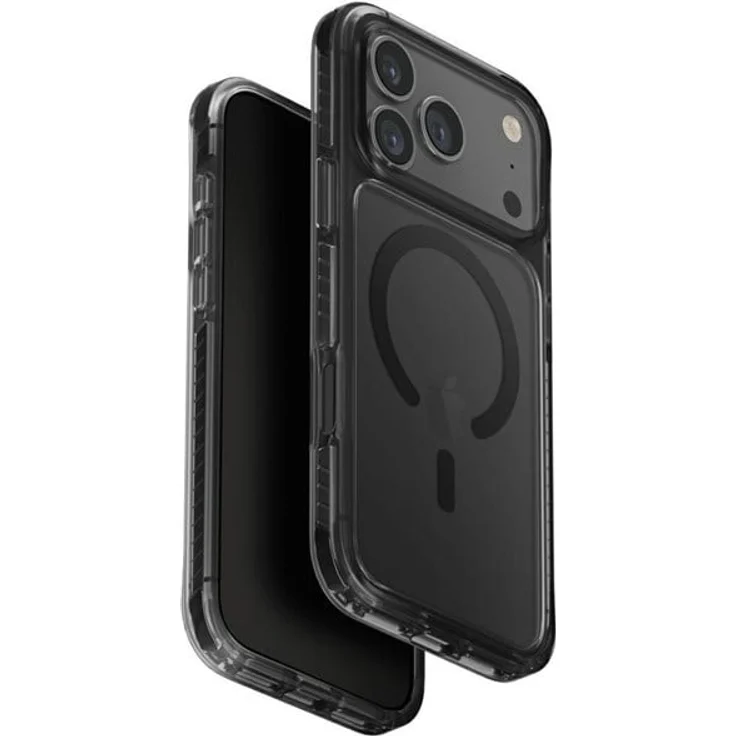 UNIQ Combat Case für iPhone 17 Pro Max, Magclick Charging, Schwarz, Hochwertiger Schutz mit ShockSorb™ Technologie