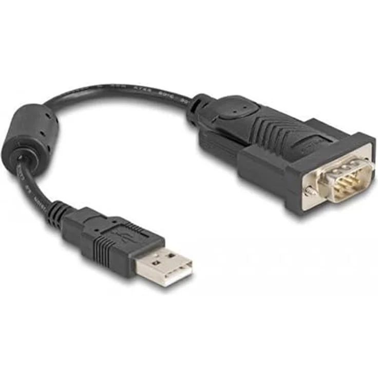 DeLOCK FTDI FT232RL Adapter, USB 2.0 Typ A auf RS-232 DB9 Pin Stecker mit Ferrit, 0,25 m – Bild 2
