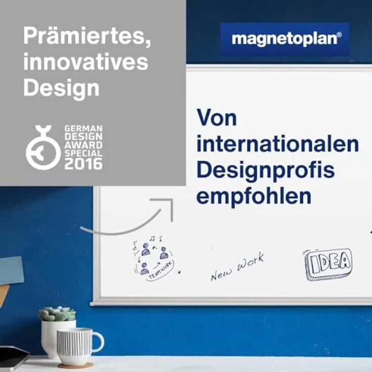 Magnetoplan 1240888 Whiteboard 100 x 150 lackiert – Bild 4