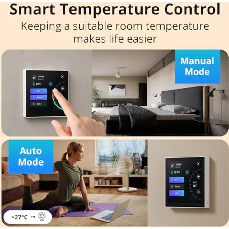 Sonoff NSPanel86PW, Smart Home Hub mit WiFi und Zigbee Unterstützung, Weiss – Bild 3