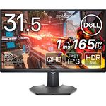 Dell G3223D 31.5 Zoll QHD (2560x1440) Gaming Monitor, 165Hz, Fast IPS, 1ms, AMD FreeSync Premium Pro, G-SYNC Kompatibel, 95% DCI-P3, HDR 400, USB-C, DisplayPort, 2x HDMI, 2x USB, 3 Jahre Garantie