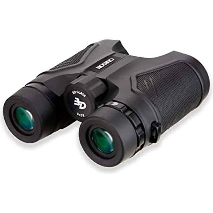 CARSON 3D 8x32 ED Fernglas, hohe Lichtdurchlässigkeit, für Brillenträger geeignet, gummierte Oberfläche, wasserdicht – Bild 3