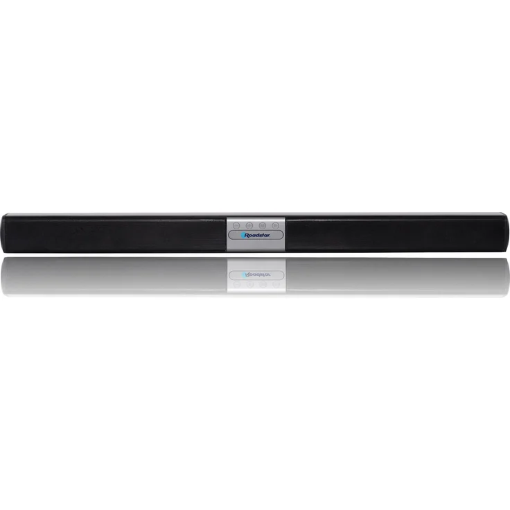 Roadstar SB-820BT, Hi-Fi-Stereo Soundbar mit Bluetooth, 9 W RMS, tragbarer Bluetooth-Lautsprecher, Schwarz/Silber