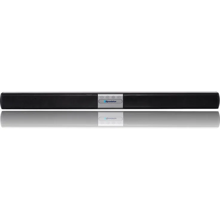 Roadstar SB-820BT, Hi-Fi-Stereo Soundbar mit Bluetooth, 9 W RMS, tragbarer Bluetooth-Lautsprecher, Schwarz/Silber