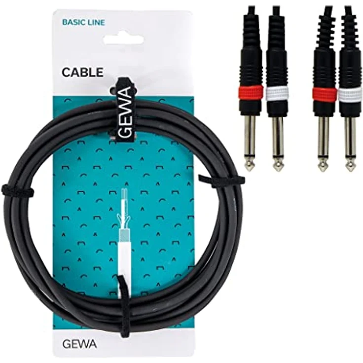 Alpha Audio 190175 Basic Line Twinkabel (3 m, Monoklinke auf Monoklinke) – Bild 2