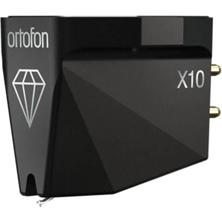 Ortofon MC X10, Moving-Coil Tonabnehmer mit elliptischem Abtastdiamanten, 0,4 mV Ausgangsspannung, schwarz – Bild 2