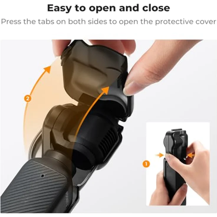 K&F CONCEPT Schutzhülle für DJI Osmo Pocket 3, Gimbalschutz mit Objektiv- und Bildschirmschutz, leicht und tragbar, hochwertiger Kunststoff – Bild 5