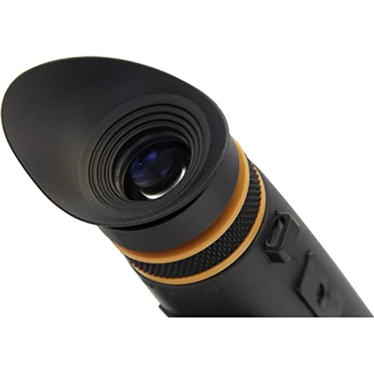 Omegon Monokular Orange 10x42, wasserdichtes Fernglas mit Fix-Schärfe und griffigem Design – Bild 4