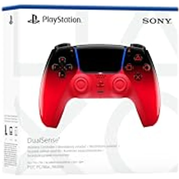 Sony DualSense, Gamepad für PlayStation 5, Rot, Analog/Digital, Kabellos mit Bluetooth/USB, D-Pad, Menü-Taste, Mikrofon-Stummschaltung – Bild 1