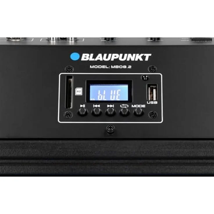 Blaupunkt Column MB08.2, Bluetooth Lautsprecher mit 5h Akkubetrieb, 600 W Leistung, Blau/Schwarz – Bild 3